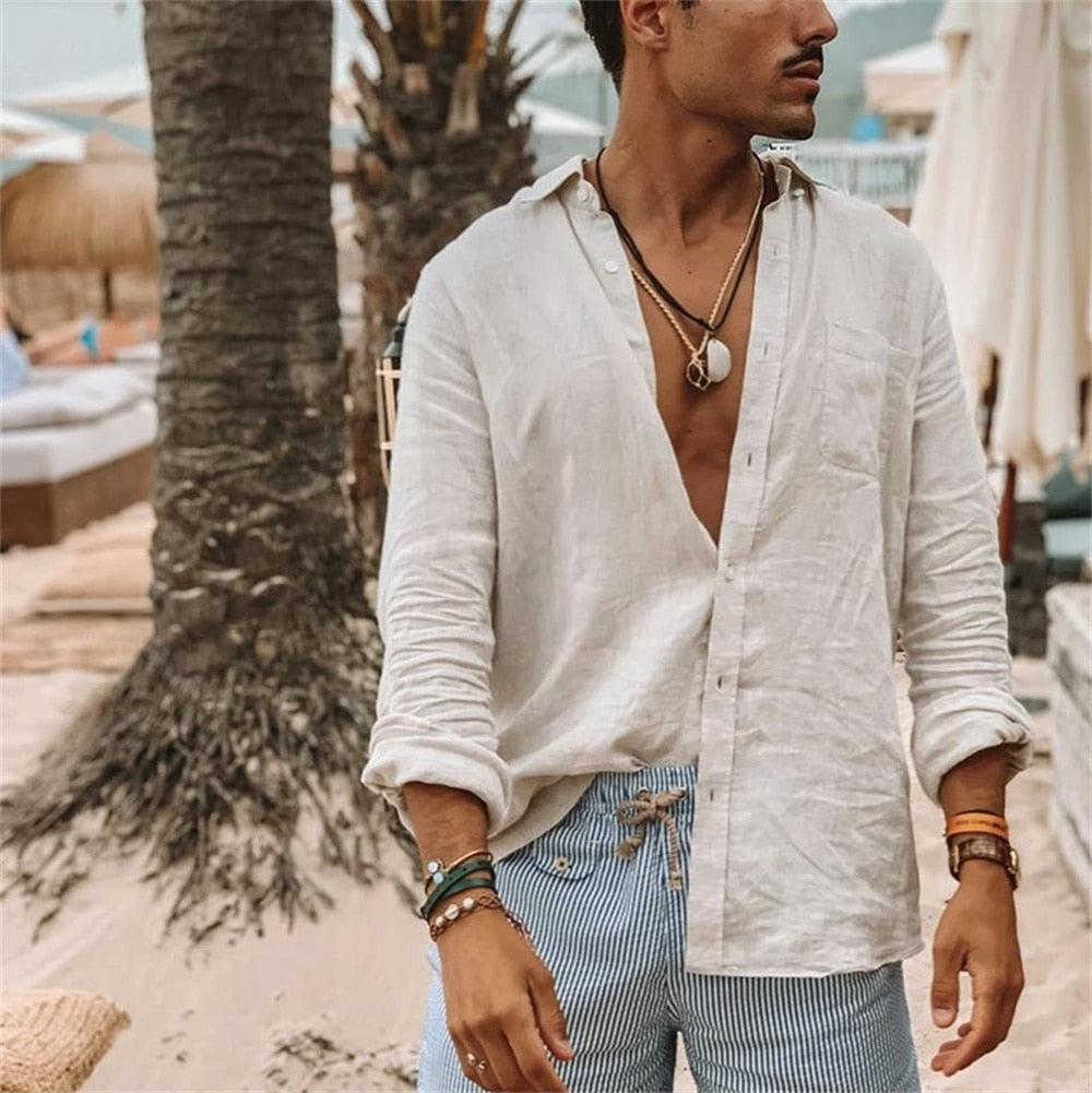 SkeeSho - Camisa de Punto para Hombre