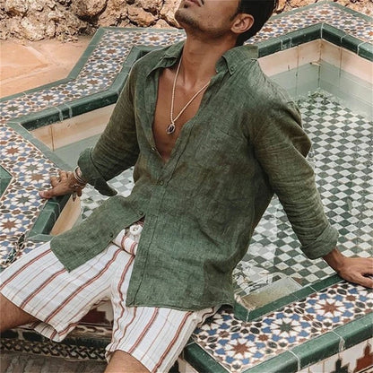 SkeeSho - Camisa de Punto para Hombre